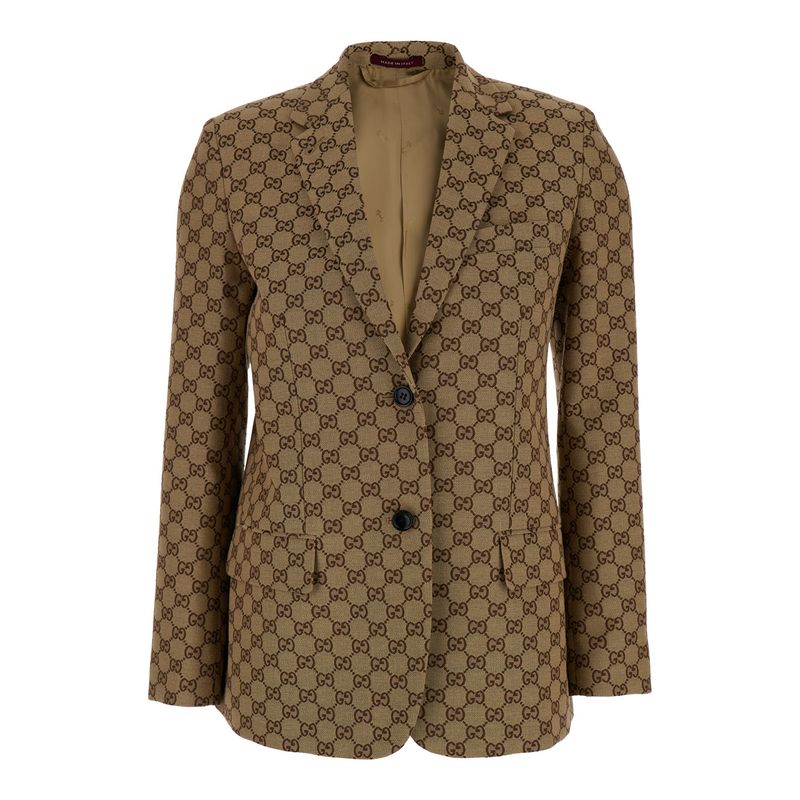 Gucci Women Blazer All-Over Gg Motif
